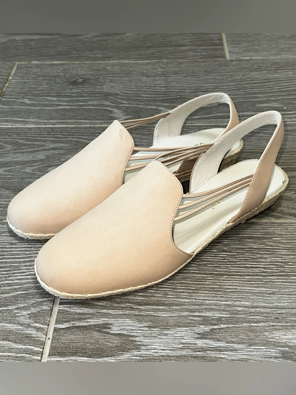 David Tate Nelly Women’s 12 Cream Slingback Closed Toe Espadrille Sandal Cottage